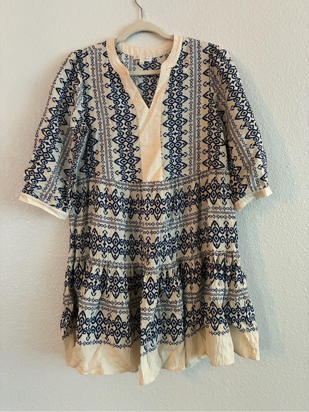 Fig + Flower | Anthropologie floral dress | size Petite Medium